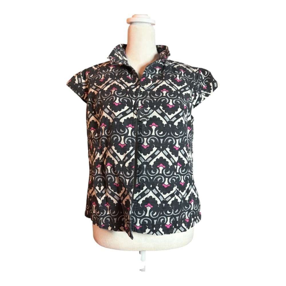 Active Seller! Willi Smith Short Sleeve Jacket Outerwear Silk